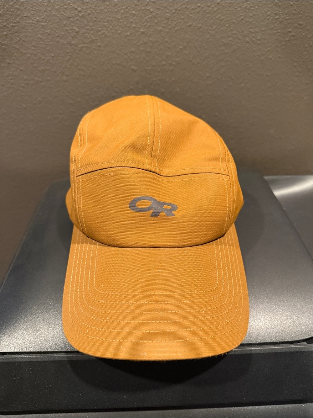Outdoor Research Ochre brown Five-Panel Cap with Gray Logo